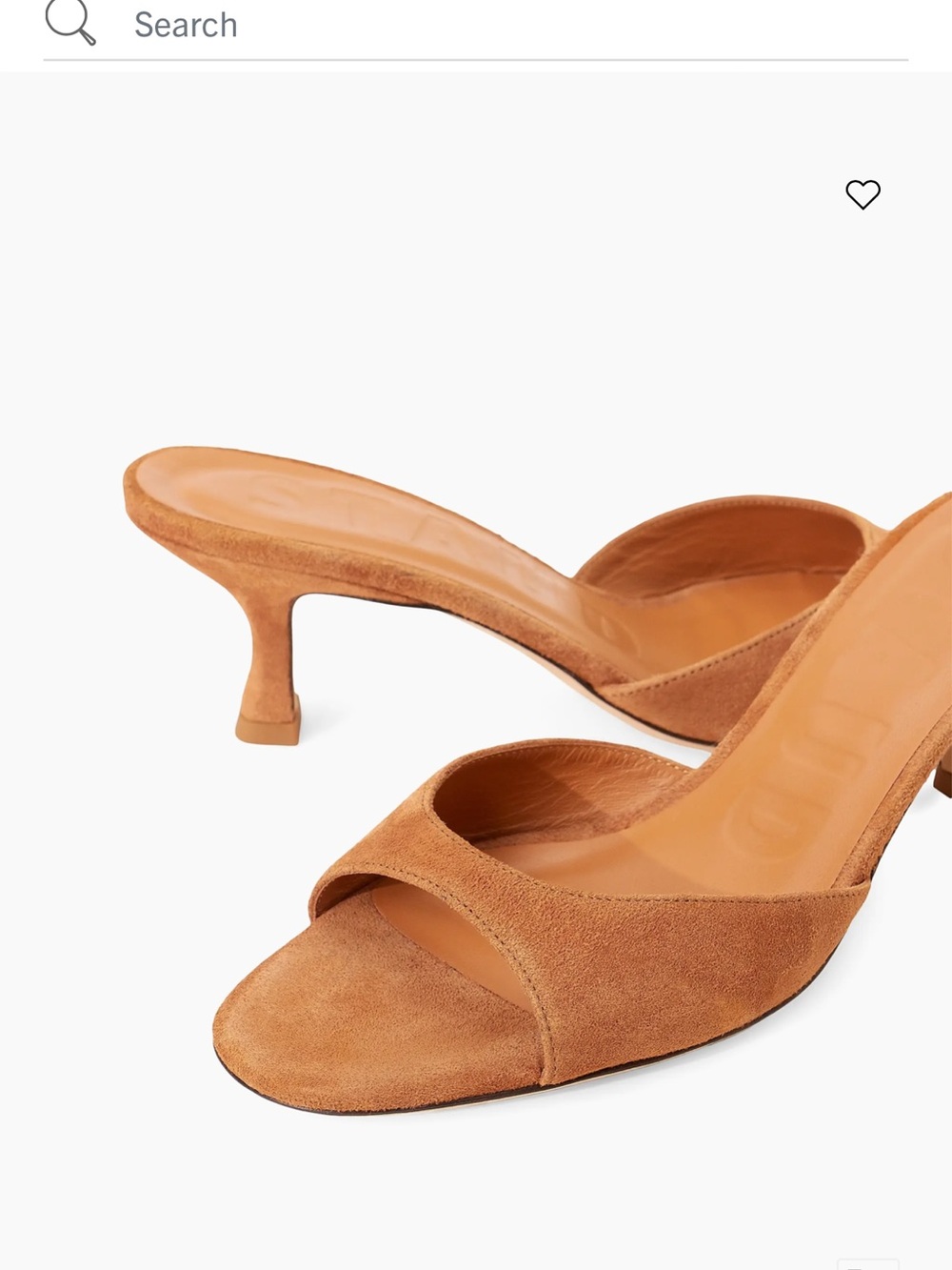 STAUD Caramel Suede Open-Toe Kitten-Heel Mules - Picture 3 of 12